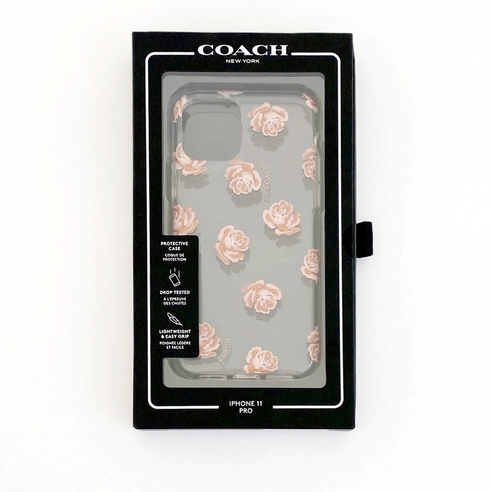 Coach iPhone 11 Pro Transparent Peony Phone Case